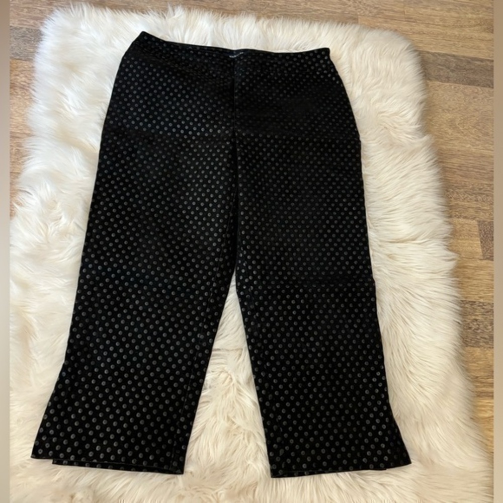 Marina Rinaldi Polkadot Pants Size Large Cropped